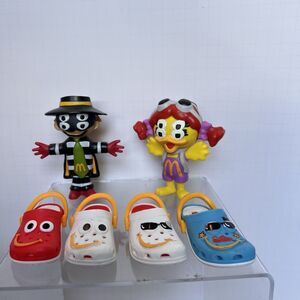 McDonalds CACTUS PLANT BIRDIE HAPPY MEAL TOY FIGURES CROCS KEYCHAIN LOT